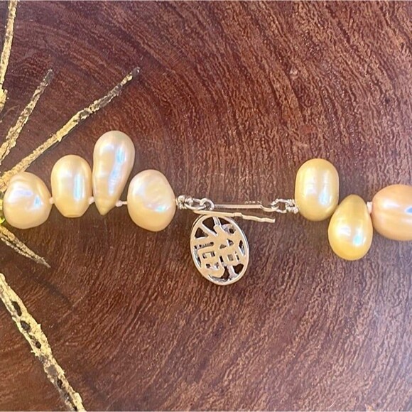 Vintage Yellow Pearl Necklace Long Beaded Statement Jewelry - Picture 6 of 11